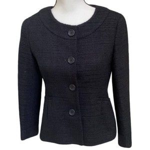 Theory Charcoal Button-Up Blazer